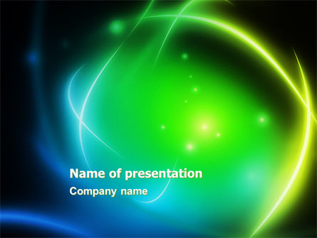 Green Swirls Presentation Template, Master Slide