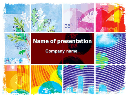 Meteorology Collage Presentation Template, Master Slide