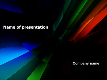 3D Abstract Presentation Template, Master Slide