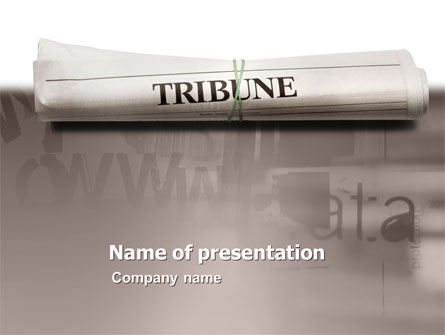 Tribune Magazine Presentation Template, Master Slide