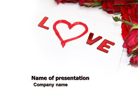 Love Presentation Template, Master Slide