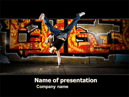 Break Dance Presentation Template, Master Slide