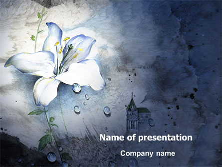 White Lily Presentation Template, Master Slide
