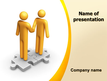 Handshaking Presentation Template, Master Slide