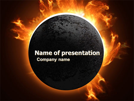 Solar Eclipse Presentation Template, Master Slide