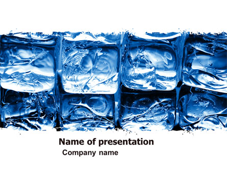 Cubes of Ice Presentation Template, Master Slide