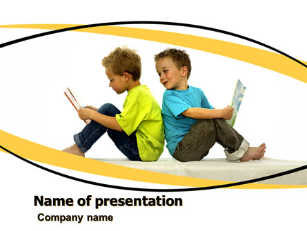 Boys Presentation Template, Master Slide