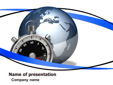 World On Time Presentation Template, Master Slide