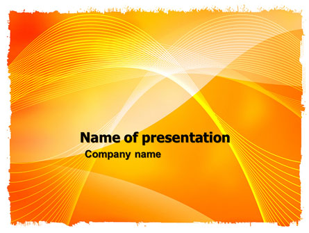 Orange Art Design Presentation Template, Master Slide