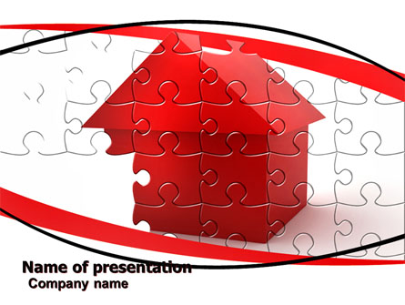 Cottage Puzzle Presentation Template, Master Slide