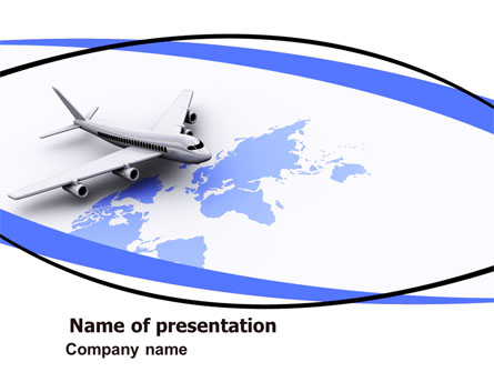 Wide World Air Transportation Presentation Template, Master Slide