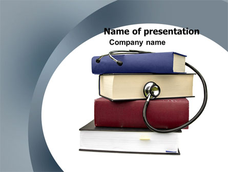 Medical Textbooks Presentation Template, Master Slide