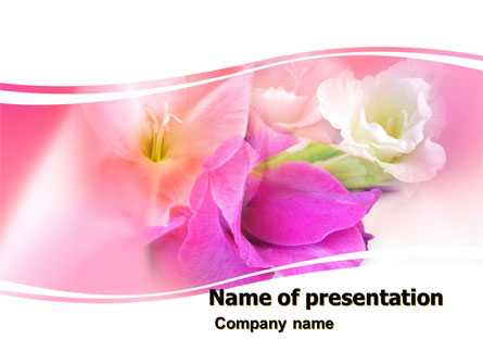 Summer Flowers Presentation Template, Master Slide