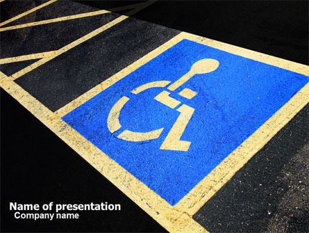 Handicapped Persons Policy Presentation Template, Master Slide