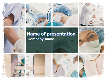 Surgery Room Presentation Template, Master Slide