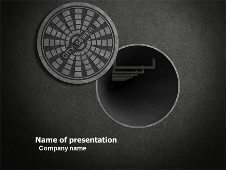 City Sewer Presentation Template, Master Slide