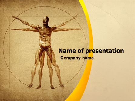 Vitruvian Man Presentation Template, Master Slide