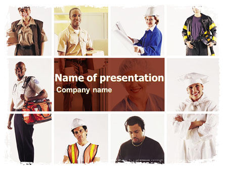 Professions Presentation Template, Master Slide