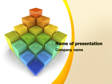 Terraced Stages Presentation Template, Master Slide