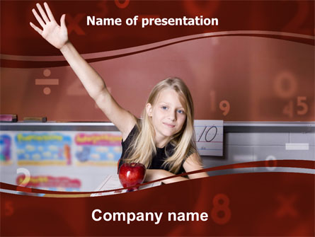 Excellent Pupil In Secondary School Presentation Template, Master Slide