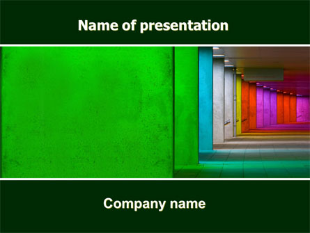 Colorful Corridors Presentation Template, Master Slide