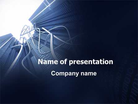 Wired Telecommunication Presentation Template, Master Slide