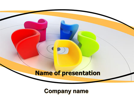 Colorful Chairs Presentation Template, Master Slide