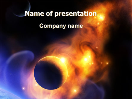 Solar Storm Presentation Template, Master Slide