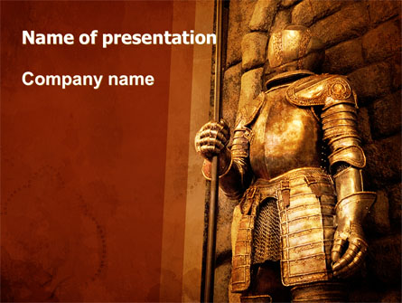 Knight Armor Presentation Template, Master Slide
