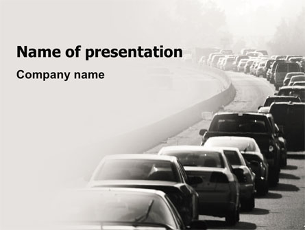 Traffic Jam Presentation Template, Master Slide