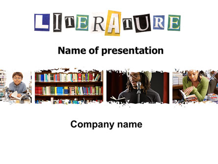 Literature Presentation Template, Master Slide
