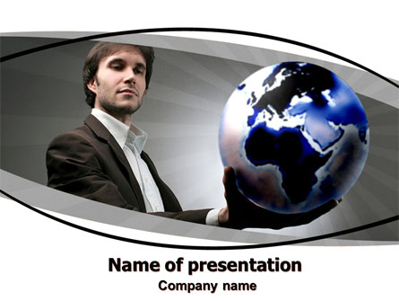 Holding Globe Presentation Template, Master Slide