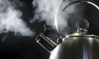 Boiling Kettle At The Kitchen Presentation Template