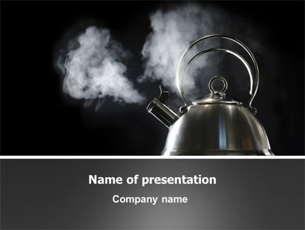 Boiling Kettle At The Kitchen Presentation Template, Master Slide