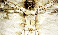 Vitruvian Man By Leonardo da Vinci Presentation Template