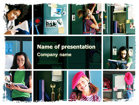 School Studying Presentation Template, Master Slide