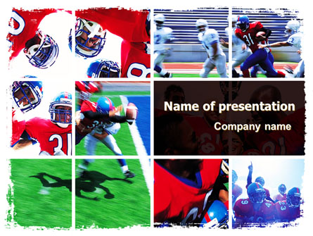 American Football Team Presentation Template, Master Slide