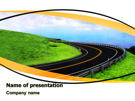 Mountain Highway Presentation Template, Master Slide