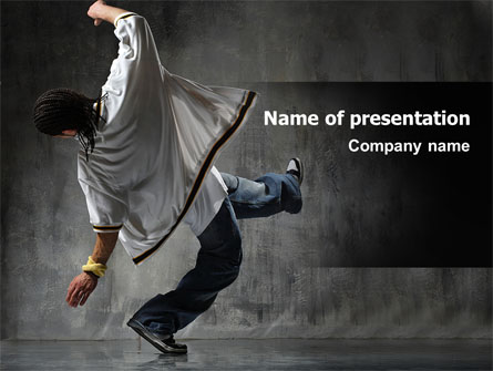 Break Dance On The Street Presentation Template, Master Slide