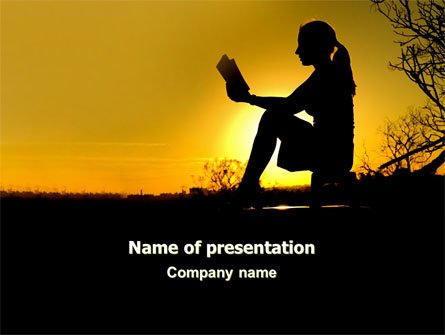 Sunset Reading Presentation Template, Master Slide