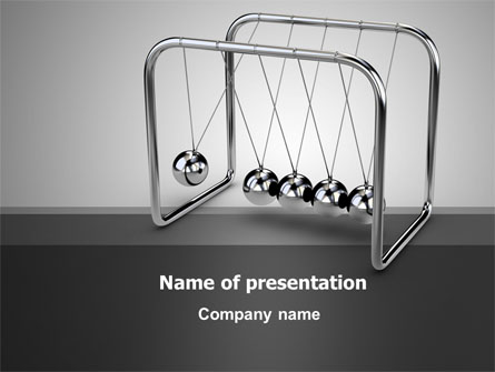 Newton's Cradle Presentation Template, Master Slide