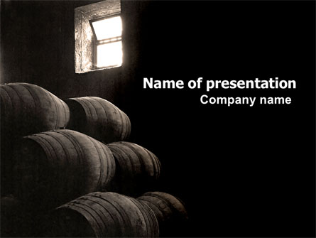 Wine Cellar Presentation Template, Master Slide