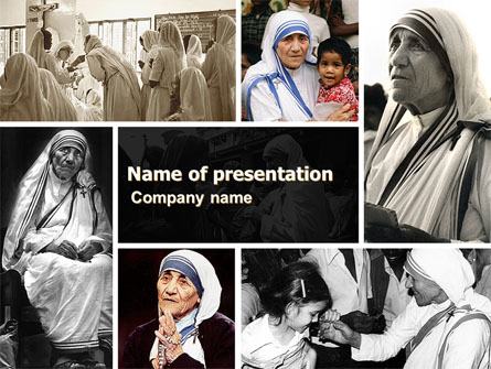 Mother Teresa Presentation Template, Master Slide