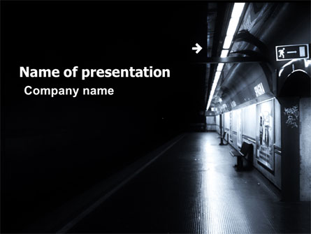 Underground Station Presentation Template, Master Slide