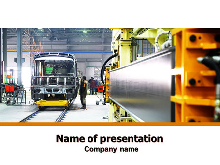 Automotive Assembly Line Presentation Template, Master Slide