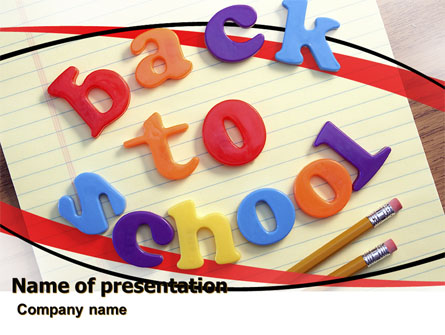 Back-to-School Season Presentation Template, Master Slide