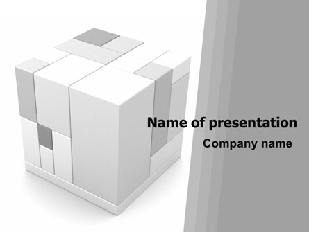 Assembled Cube Presentation Template, Master Slide