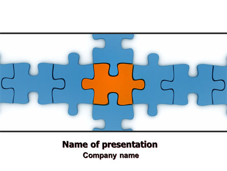 Center Puzzle Presentation Template, Master Slide