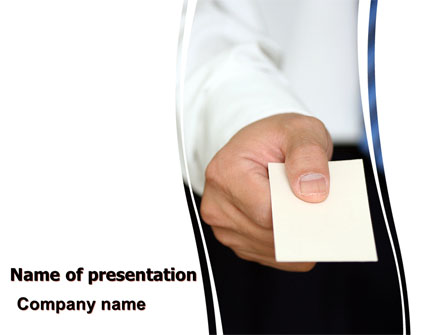 Business Card Presentation Template, Master Slide
