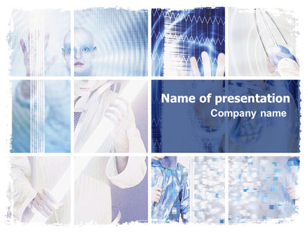 Futuristic Lady Presentation Template, Master Slide